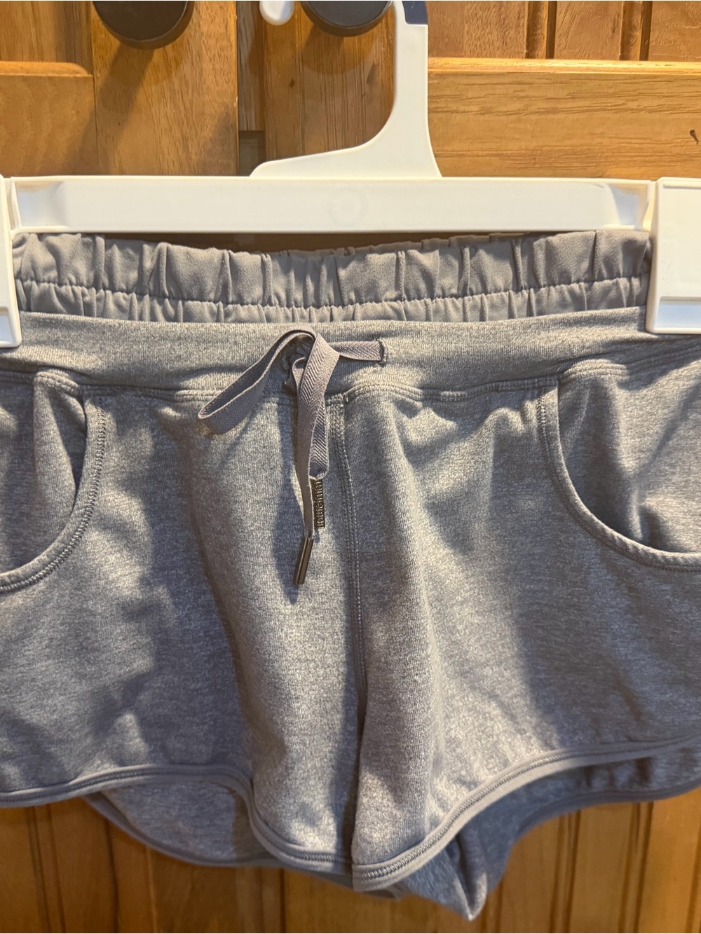 Lululemon Heather Gray Drawstring Lounge Shorts size 4